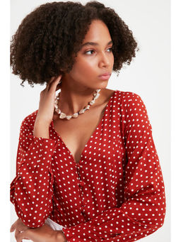 Trendyol - Trendyolmilla Women Brick Blouse