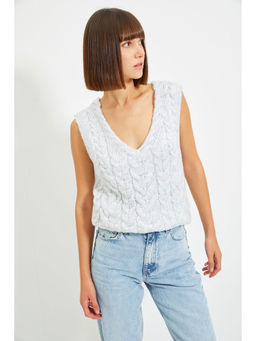 Trendyol - Trendyolmilla Women Grey Blouse