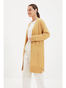 Trendyol - Modest Women Camel Modest Cardigan