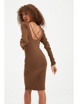 Trendyol - Trendyolmilla Women Brown Dress