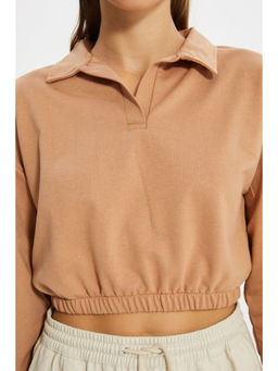Trendyol - Trendyolmilla Women Camel Sweatshirt