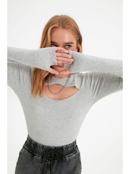Trendyol - Trendyolmilla Women Grey Blouse