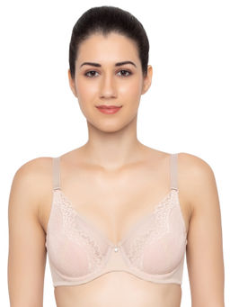 Triumph - Beauty-full Lacy Non-padded Underwired Seamless T-shirt Bra - Nude