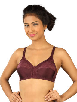 Triumph - Women's Non Padded Non Wired Burgundy Bra