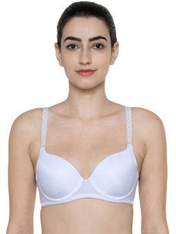 Triumph - Fancy Invisible Wired Padded Medium Coverage Support T-Shirt Bra - White