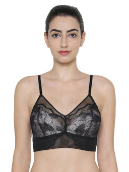 Triumph - Lace Spotlight Modern Padded Wireless Support Full Coverage Bra - Black