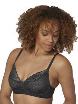 Triumph - Plunge Neck Padded Wireless Ultrasmart 4D Technology Fit Smart Bra - Black