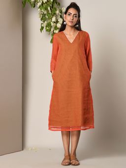 trueBrowns - Orange Kaftan Dress