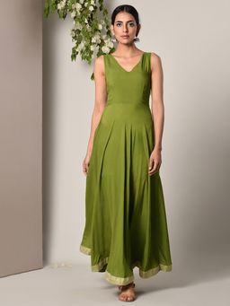 trueBrowns - Olive Border Dress