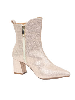 Sole House - Pink Patterned Heel Boots