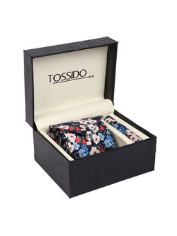 Tossido - Multi-Colour Printed Necktie & Pocket Square Gift Set