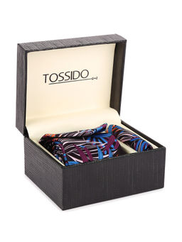 Tossido - Printed Necktie & Pocket Square Gift (Set of 2)