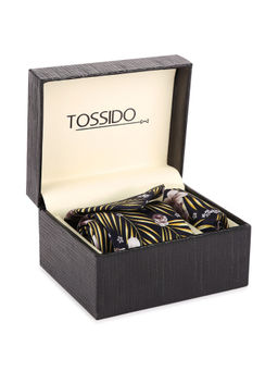 Tossido - Printed Necktie & Pocket Square Gift (Set of 2)