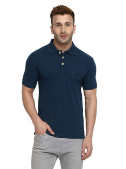 CHKOKKO - Green Polo Collar Neck T-Shirt