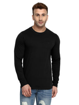 CHKOKKO - Black Round Neck T-Shirt