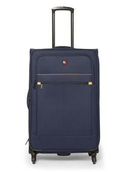 Swiss Brand - BARCELONA Navy Color Polyester Material Soft 28" Large Trolley