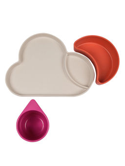 Tum Tum Tots - Multi-Color Eco Cloud Diners (Set of 3)