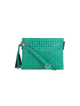 Toteteca - Green Lasercut Sling Bag