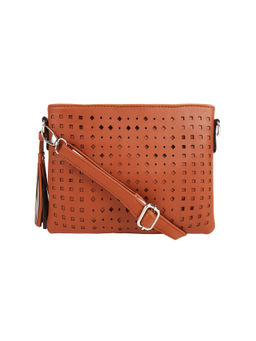 Toteteca - Tan Lasercut Sling Bag