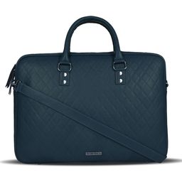 Toteteca - Teal Quilted Laptop Bag