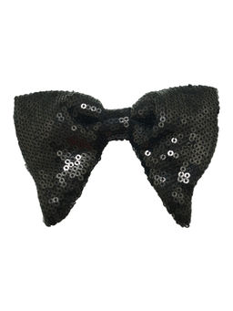 The Tie Hub - Black Butterfly Sequin Bow Tie