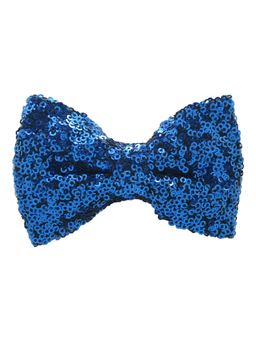 The Tie Hub - Blue Sequin Bow Tie