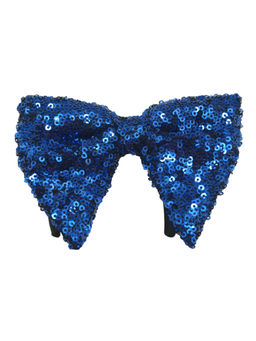 The Tie Hub - Blue Butterfly Sequin Bow Tie