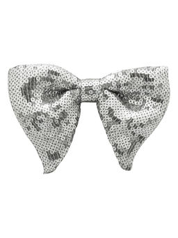 The Tie Hub - Silver Butterfly Sequin Bow Tie
