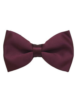 The Tie Hub - Plum Silk Pre Tie Bow Tie