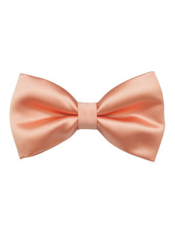 The Tie Hub - Metallic Peach Silk Pre Tie Bow Tie