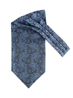 The Tie Hub - Royal Paisley Navy Cravat For Men