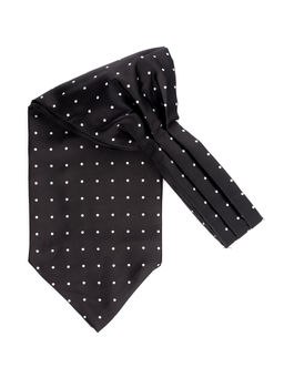 The Tie Hub - Black Polka Cravat For Men