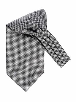 The Tie Hub - Endless Grey Geometric Cravat For Men