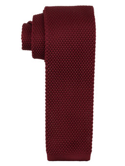 The Tie Hub - Necktie - Time Solid Necktie - Maroon