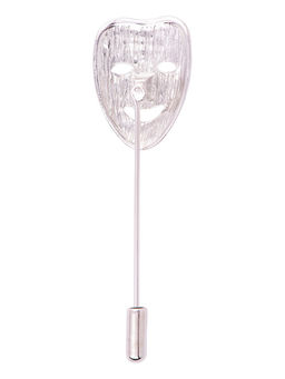 The Tie Hub - Lapel Pin - Mask Silver