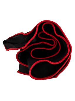 The Tie Hub - Black With Red Border Pocket Circular