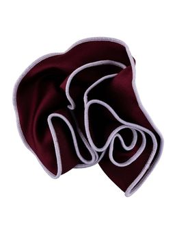 The Tie Hub - Wine With White Border Pocket Circular