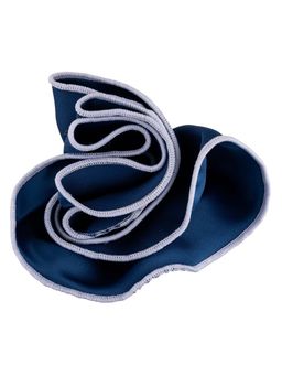 The Tie Hub - Blue With White Border Pocket Circular