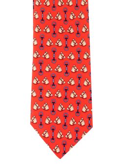The Tie Hub - Horse Red Italian Silk Necktie