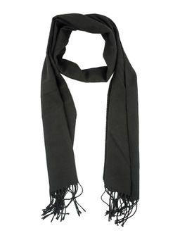 The Tie Hub - Black Self Design Scarf