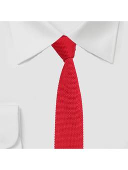 Tossido - Red Jazz Knitted Necktie