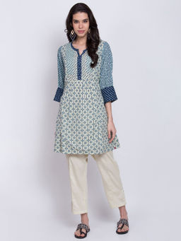 Biba - Multi-Color Printed Tunic With Pants (Set of 2)