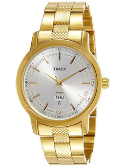 Timex - Round 21mm Silver Dial Analog Men Watch - TW000G915