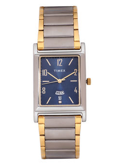 Timex - Trendline Rectangle 21mm Blue Dial Analog Men Watch - TW000L519