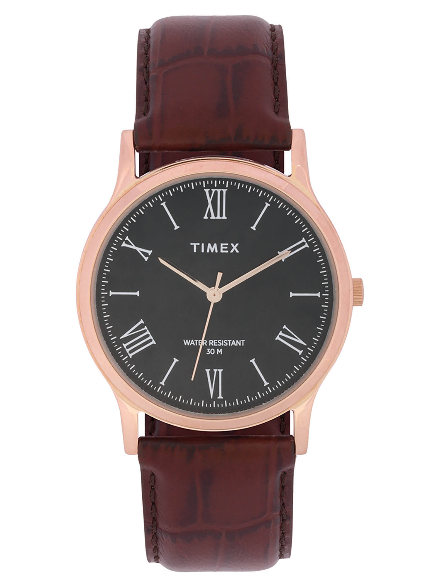 Black Round Analog Casual Watch -TW000R433