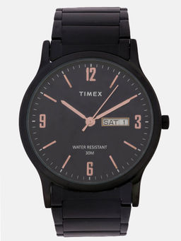 Timex - Black Round Analog Casual Watch -TW000R438