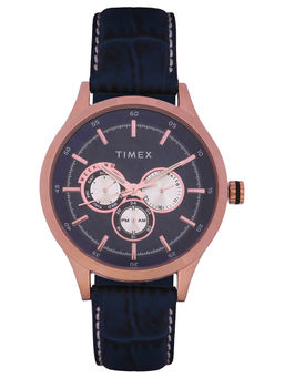 Timex - Blue Round Analog Casual Watch -TW000T310