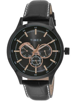 Timex - Round 21mm Grey Dial Analog Men Watch - TW000T313