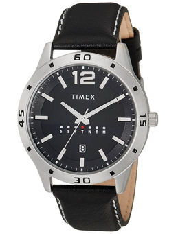 Timex - Round 21mm Black Dial Analog Men Watch - TW000U932