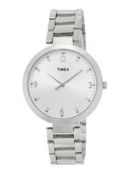 Timex - Round 21mm Silver Dial Analog Women Watch - TW000X202